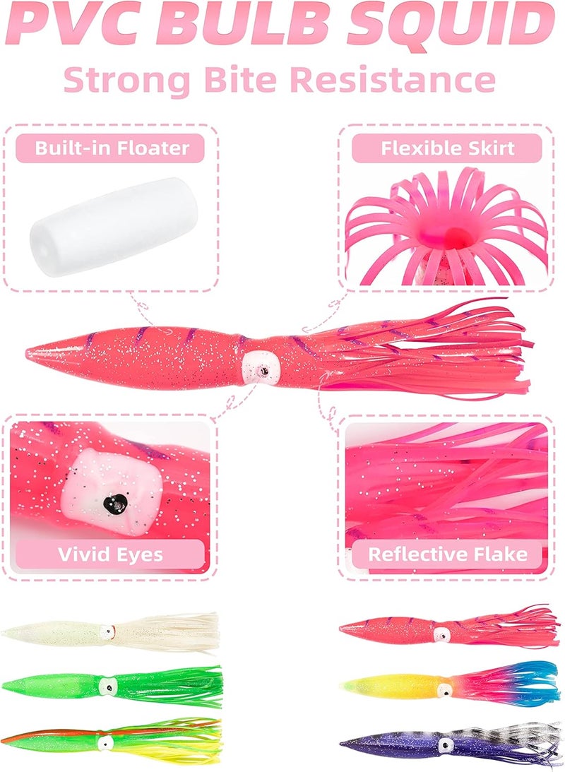 BLUEWING Fishing Daisy Chain Big Game Bulb Squid Trolling Bird Tuna Lures Fish Teasers for Marlin Sailfish - Image 2